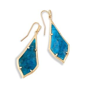 Olivia Drop Earrings In Aqua Apatite